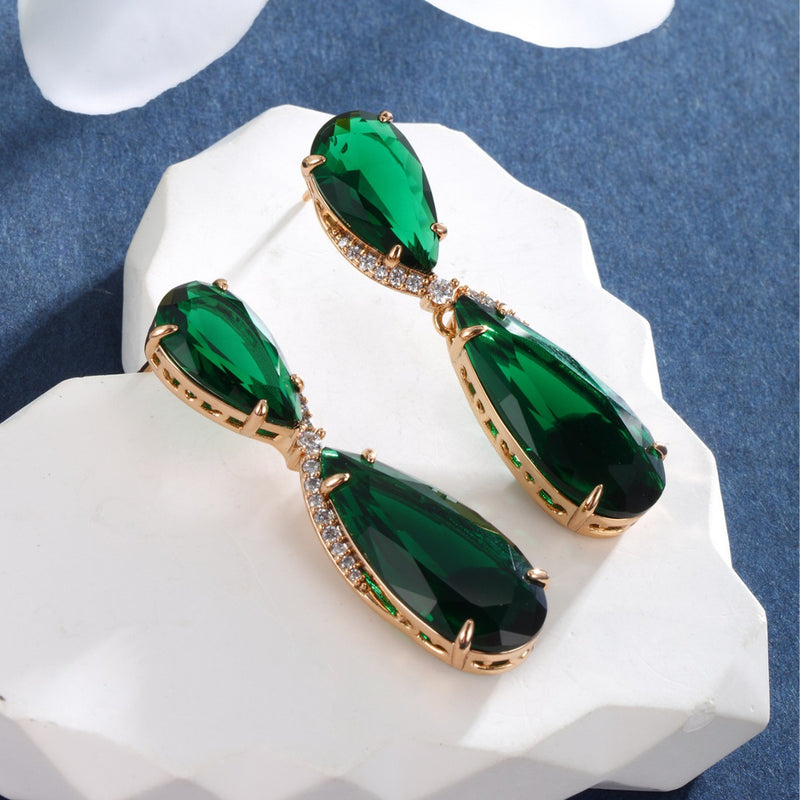 Elegant Emerald Earrings