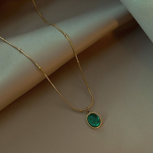 Elegant Emerald Necklace