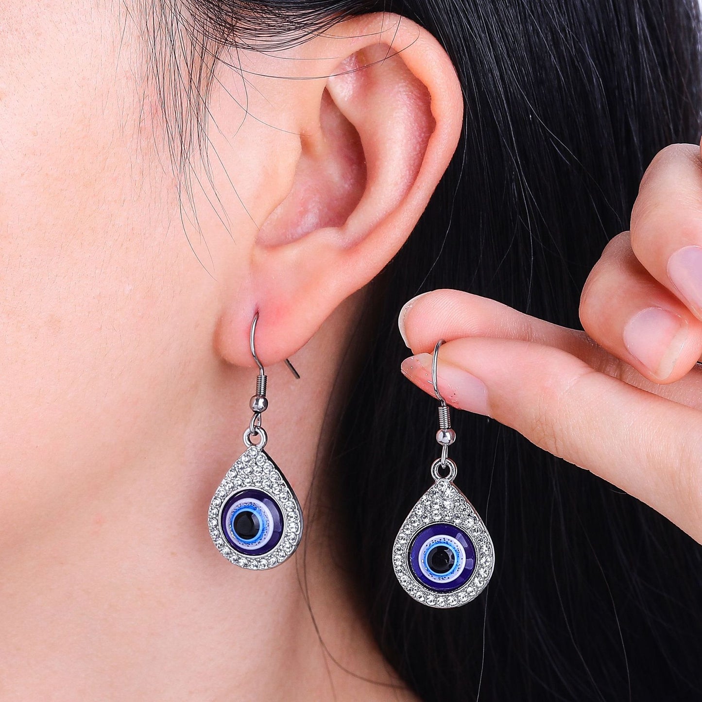 Elegant Evil Eye Earrings