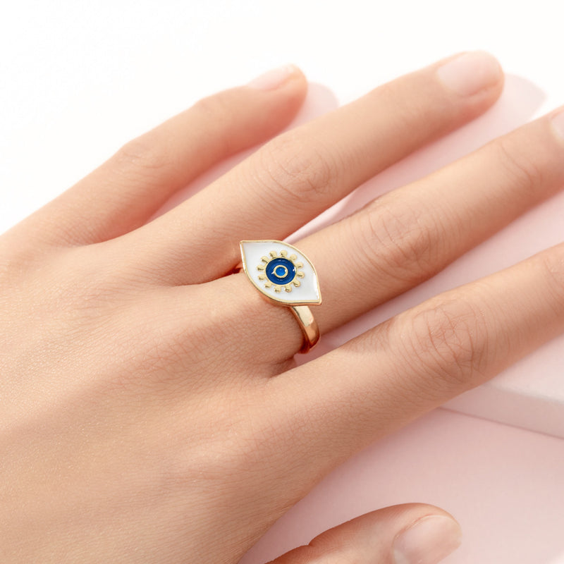 Elegant Evil Eye Ring