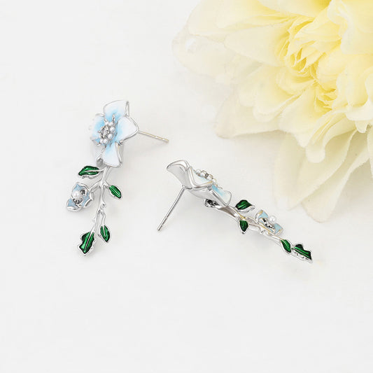 Elegant Floral Drop Earrings