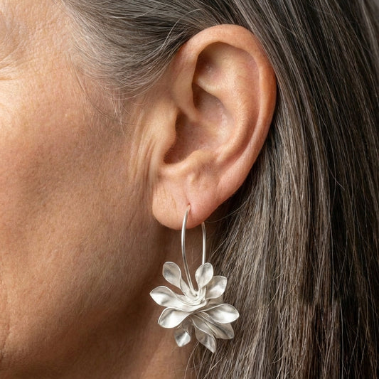 Elegant Floral Drop Earrings