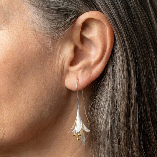 Elegant Flower Dangle Earrings
