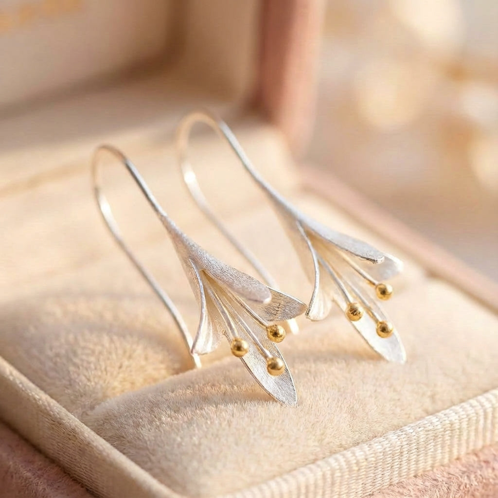 Elegant Flower Dangle Earrings