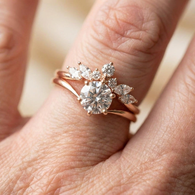 Elegant Flower Diamond Ring