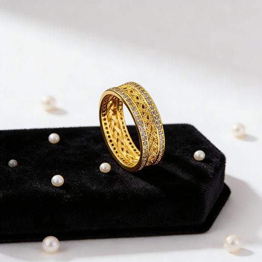 Elegant Gold Bangle Ring