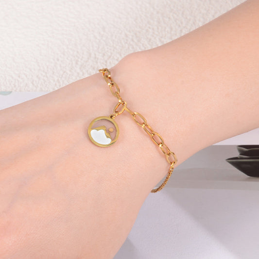 Elegant Gold Charm Bracelet