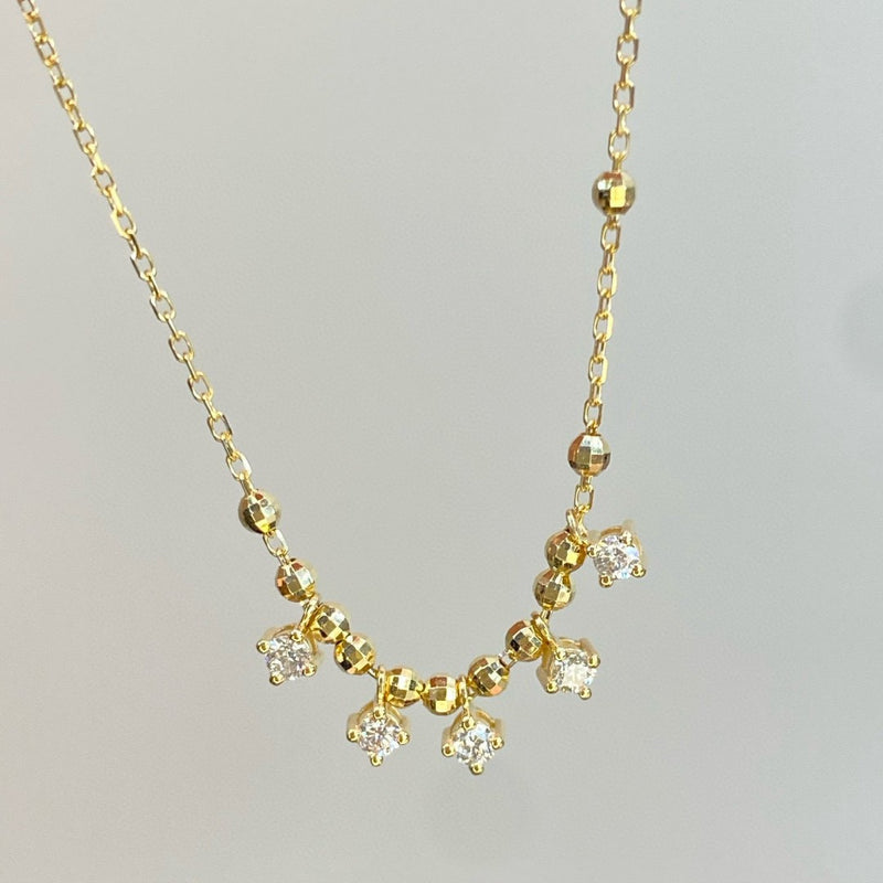 Elegant Gold Diamond Necklace