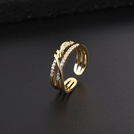 Elegant Gold Diamond Ring