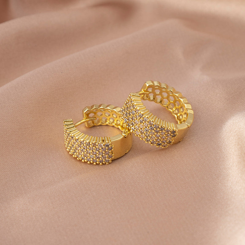 Elegant Gold Hoop Earrings