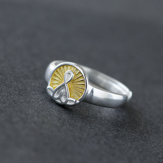 Elegant Gold Peacock Ring