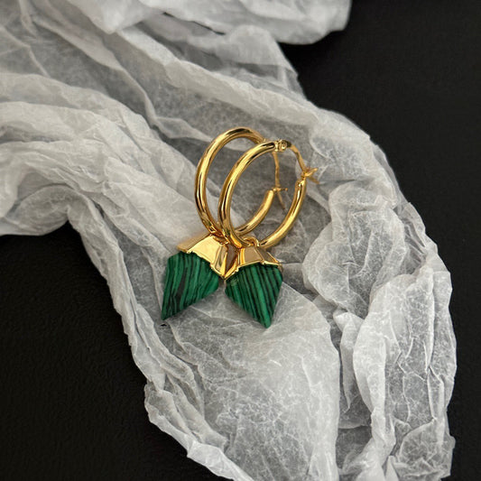 Elegant Green Leaf Earrings
