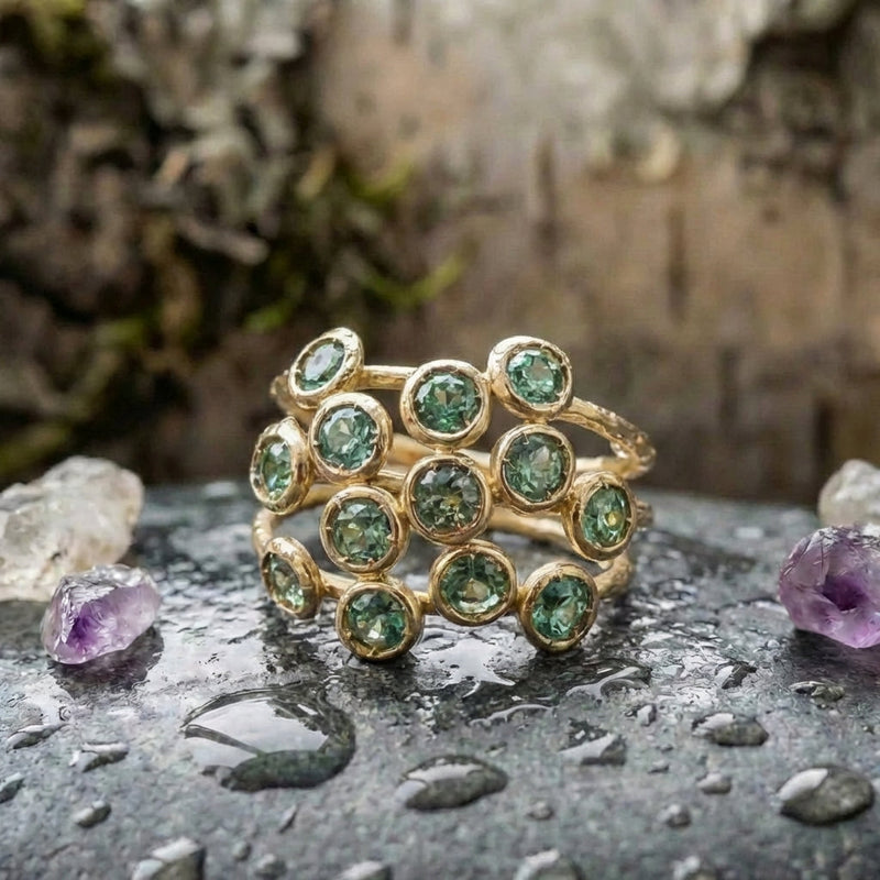 Elegant Green Stone Ring
