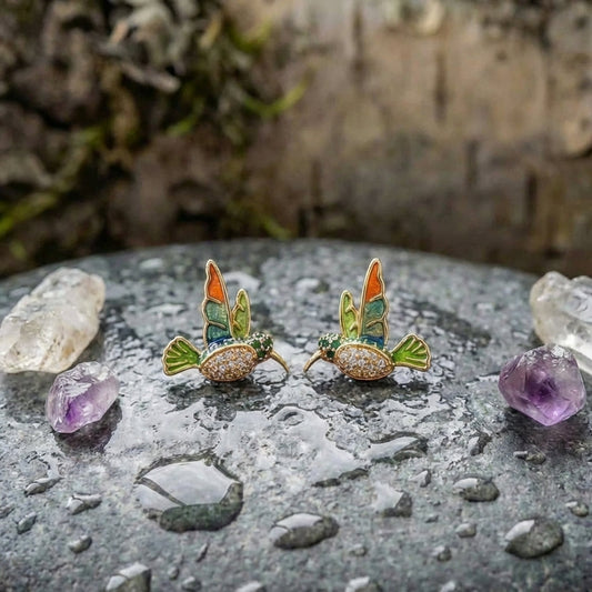 Elegant Hummingbird Earrings