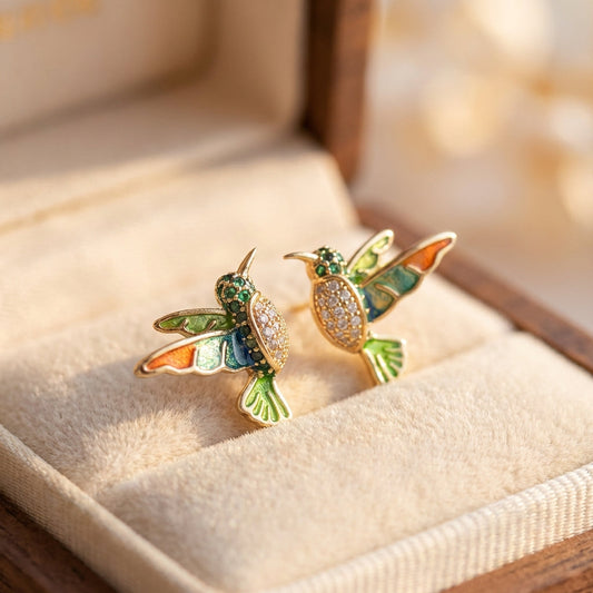 Elegant Hummingbird Earrings