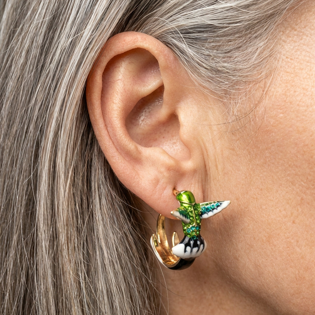 Elegant Hummingbird Earrings