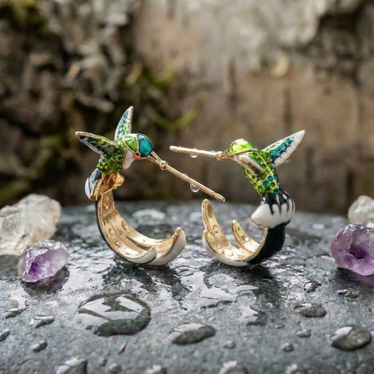 Elegant Hummingbird Earrings