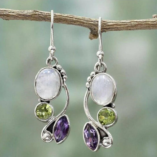 Elegant Moonstone Amethyst