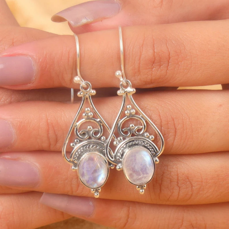 Elegant Moonstone Earrings