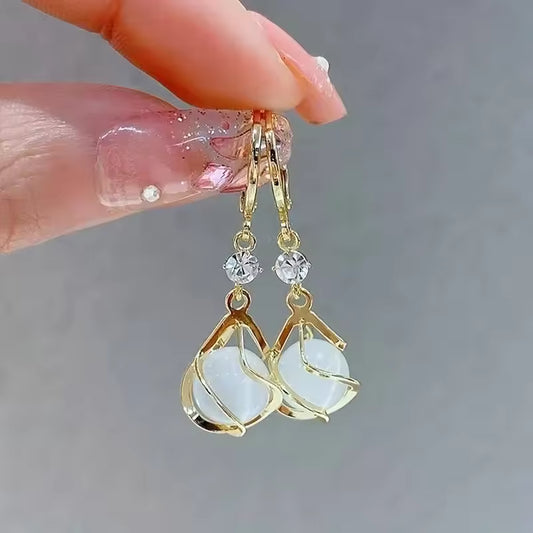 Elegant Moonstone Earrings