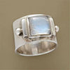Elegant Moonstone Statement Ring