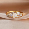 Elegant Opal Diamond Ring
