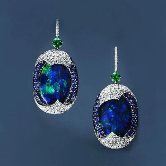 Elegant Opal Earrings