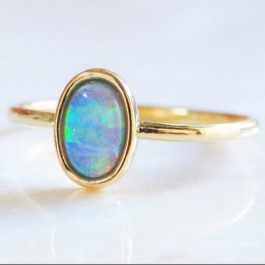 Elegant Opal Ring