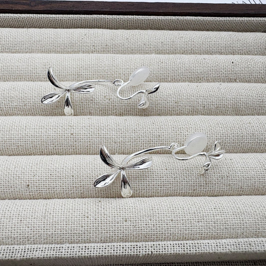 Elegant Orchid Earrings