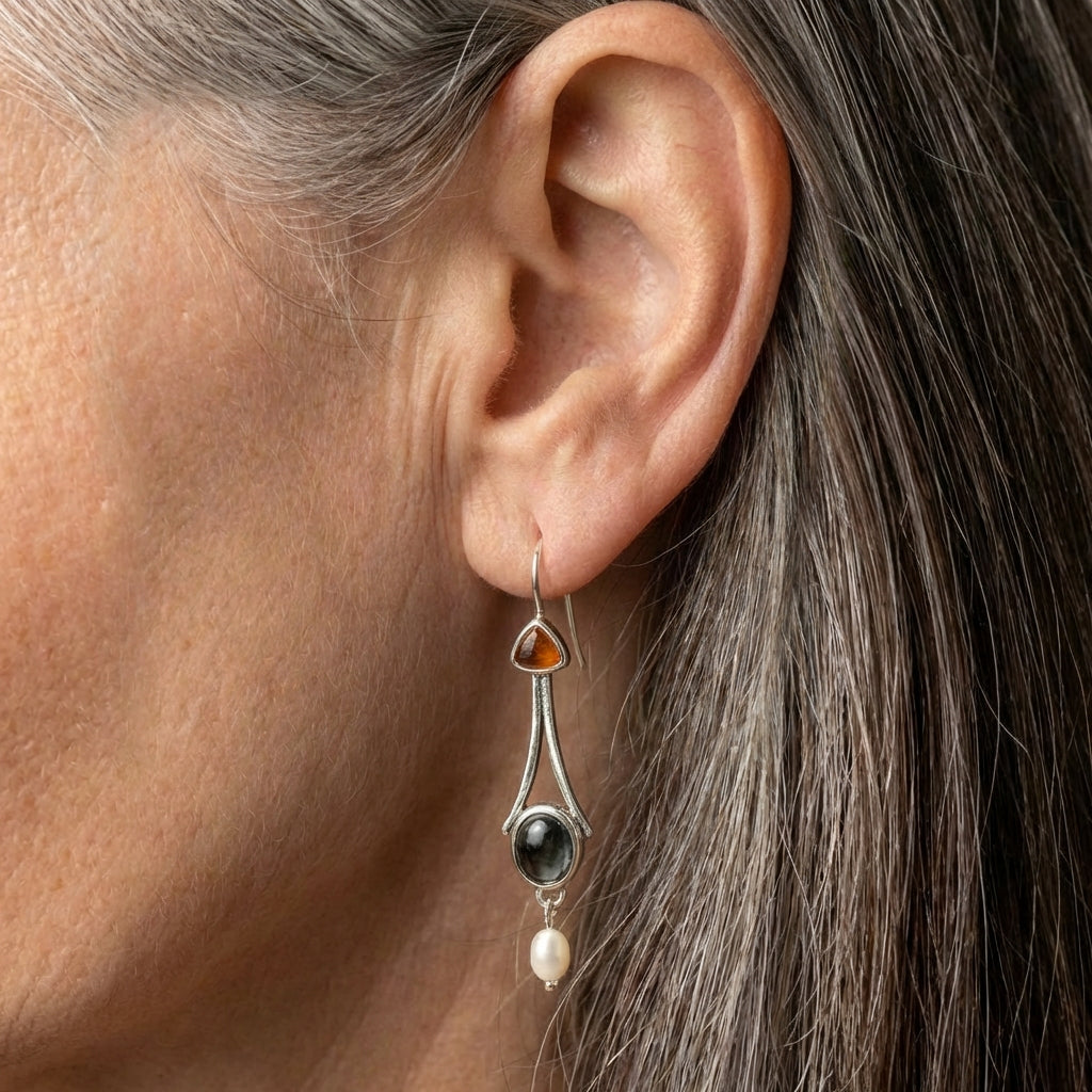 Elegant Pearl Drop Earrings