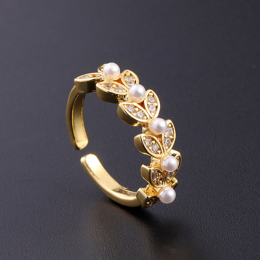 Elegant Pearl Gold Bracelet