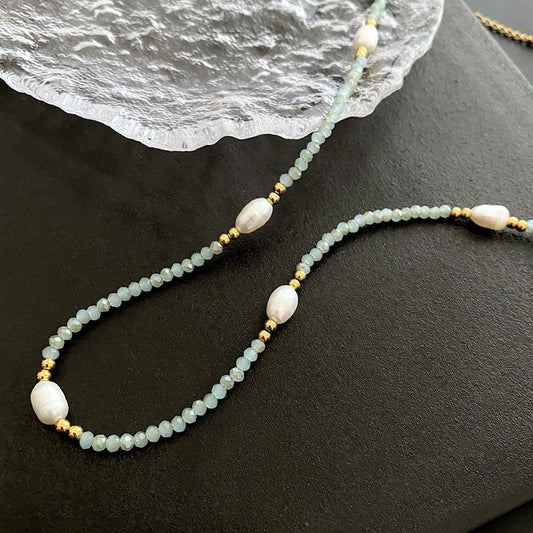 Elegant Pearl Jade Necklace