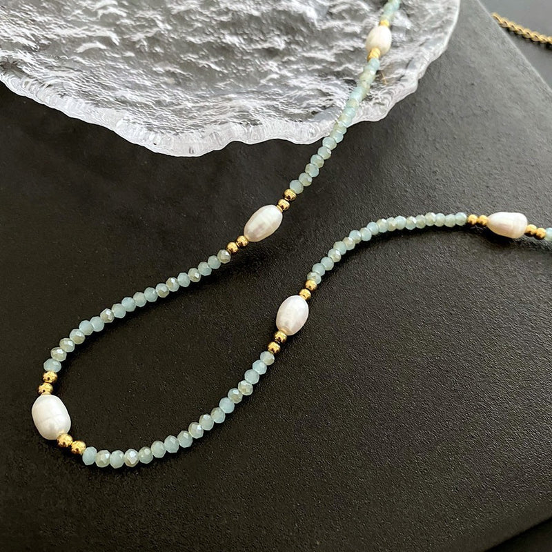 Elegant Pearl Jade Necklace