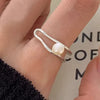 Elegant Pearl Silver Ring