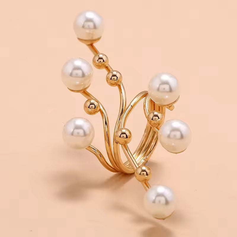 Elegant Pearl Statement Ring