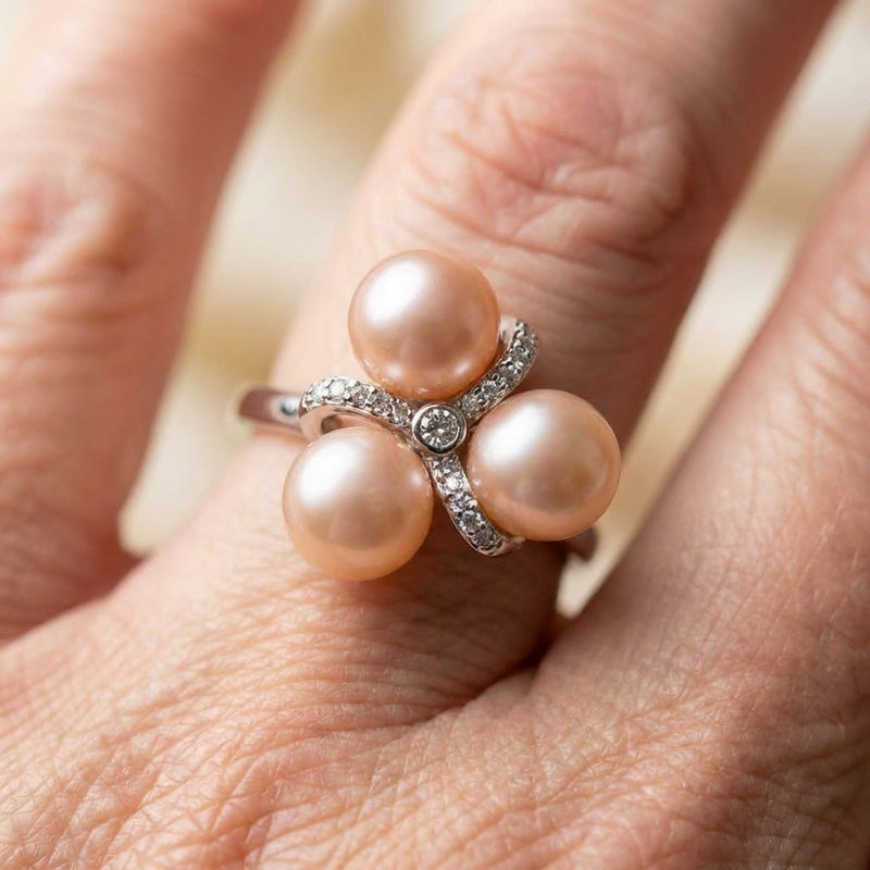 Elegant Pearl Statement Ring