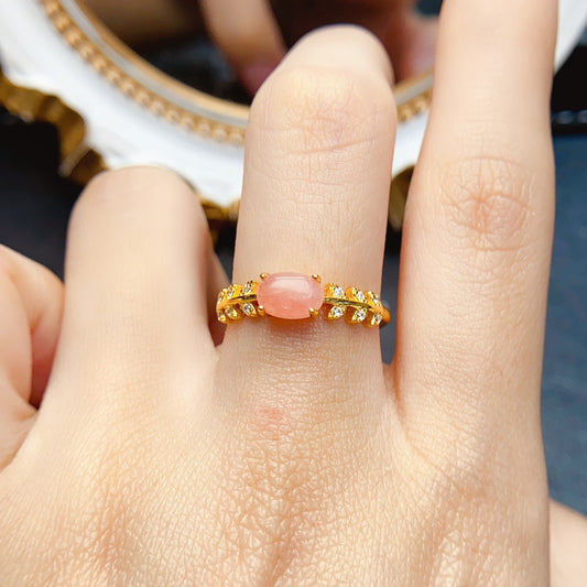 Elegant Pink Tourmaline Ring