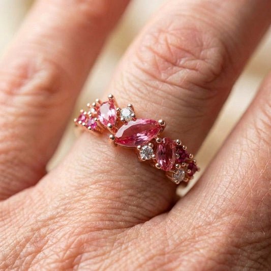 Elegant Pink Tourmaline Ring