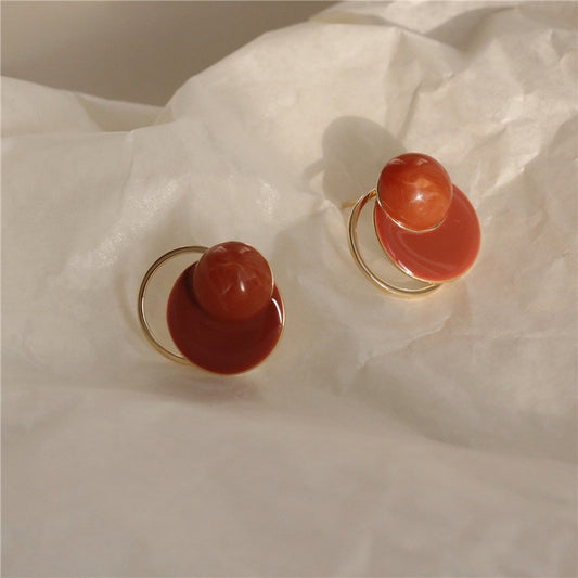 Elegant Red Carnelian Earrings