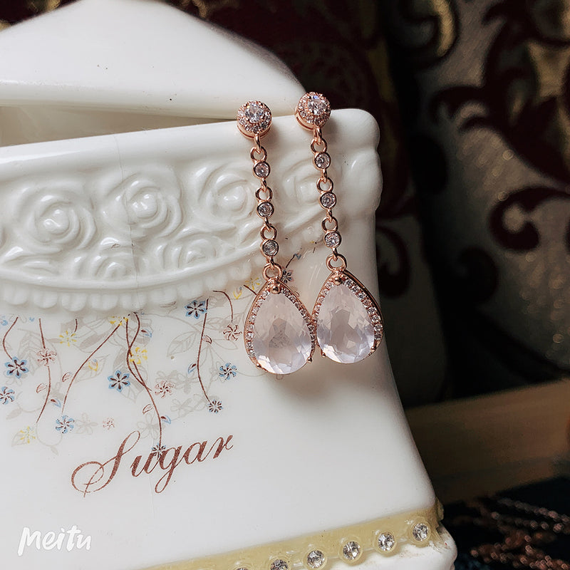 Elegant Rose Gold Earrings