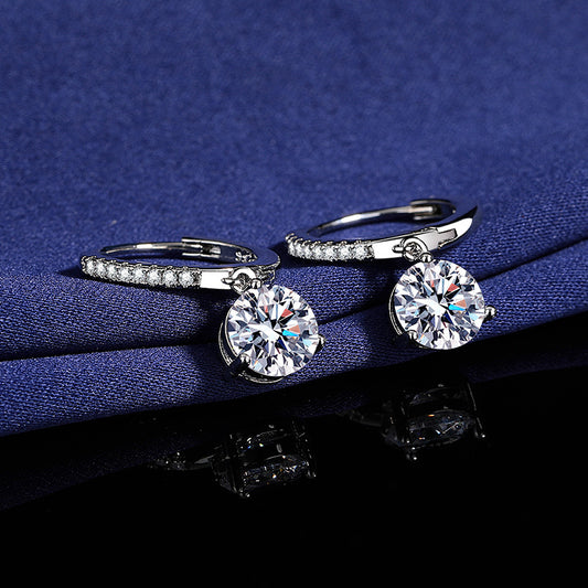 Elegant Round Cut Crystal Drop