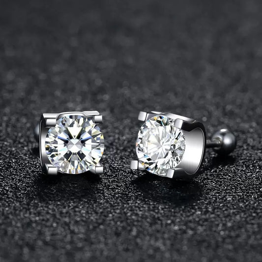 Elegant Round Cut Stud