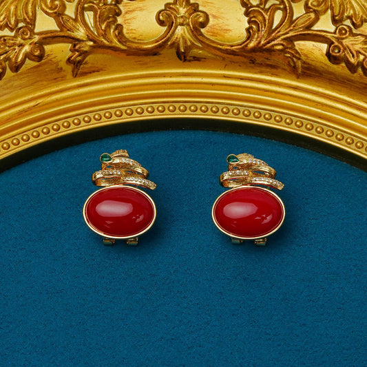 Elegant Ruby Earrings