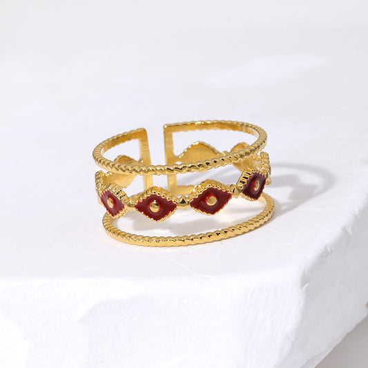 Elegant Ruby Gold Ring