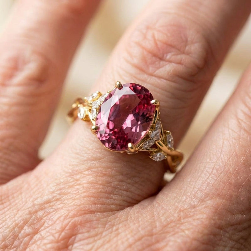 Elegant Ruby Marquise Ring