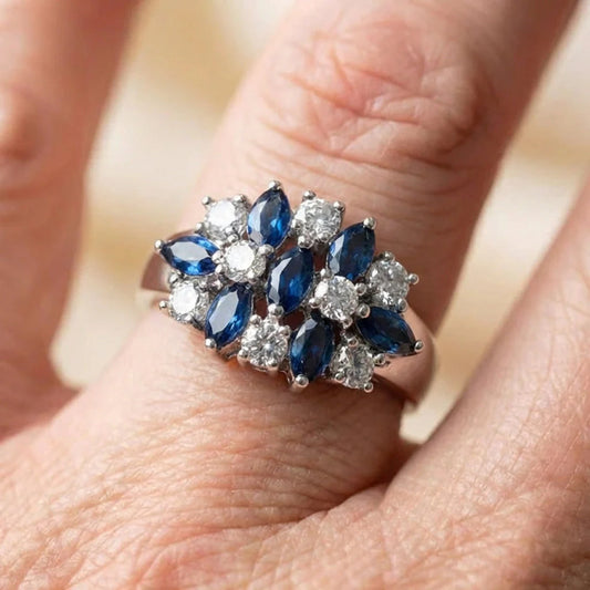 Elegant Sapphire Diamond Ring