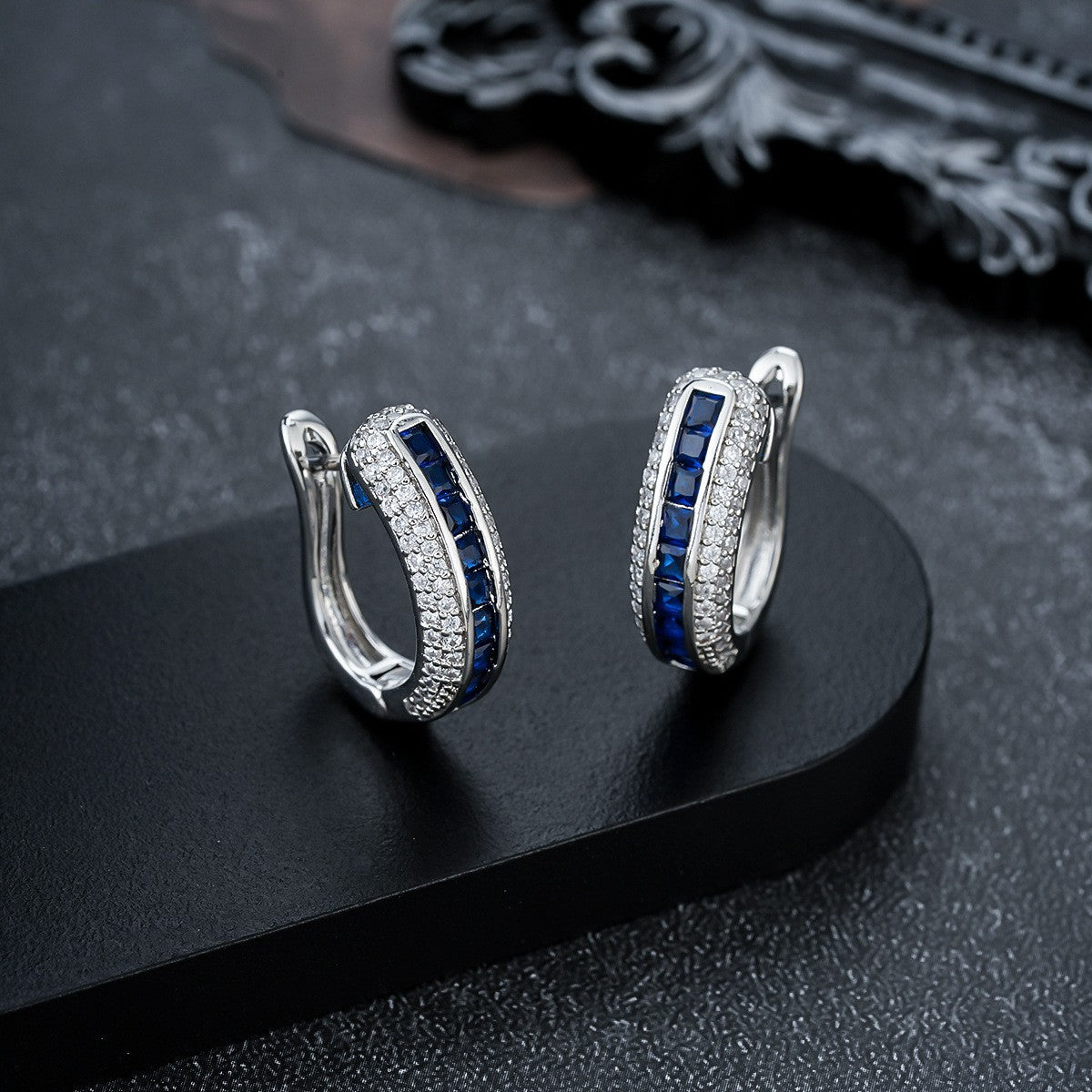 Elegant Sapphire Earrings