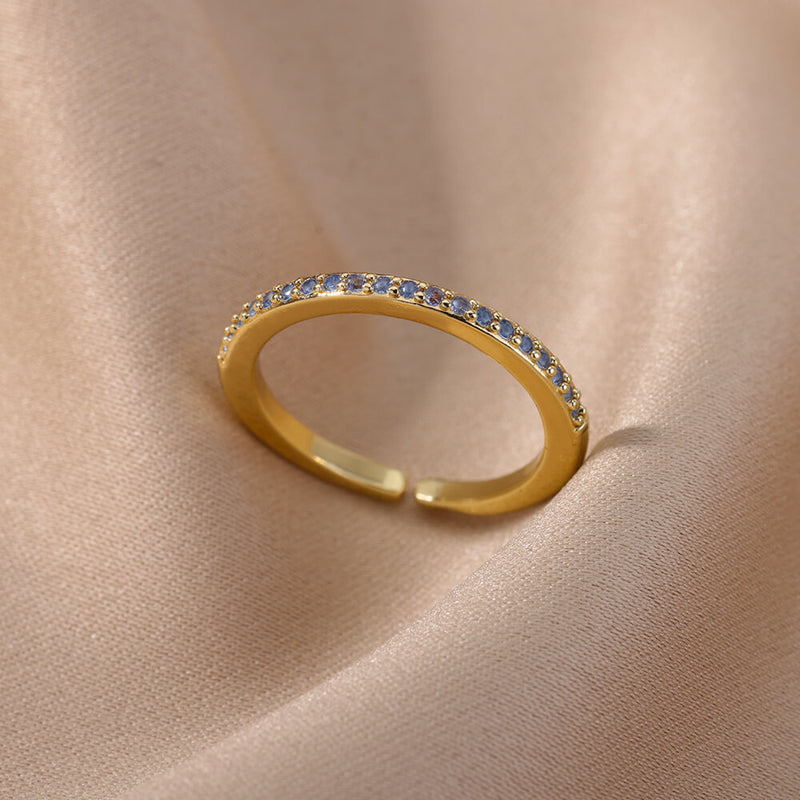 Elegant Sapphire Gold Ring