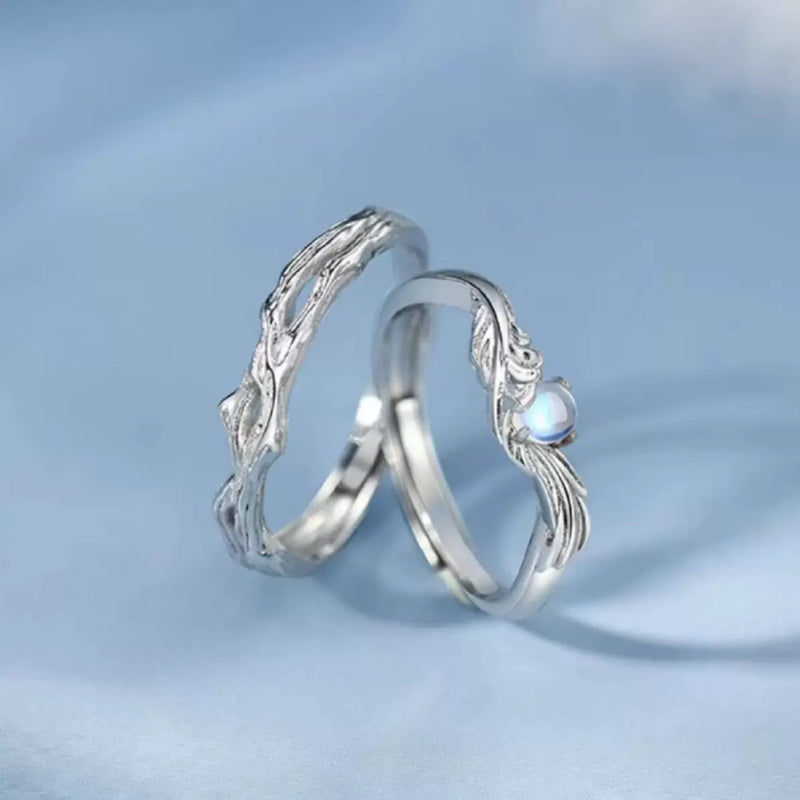 Elegant Silver Wing Ring