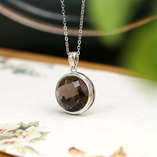 Elegant Smoky Quartz Necklace